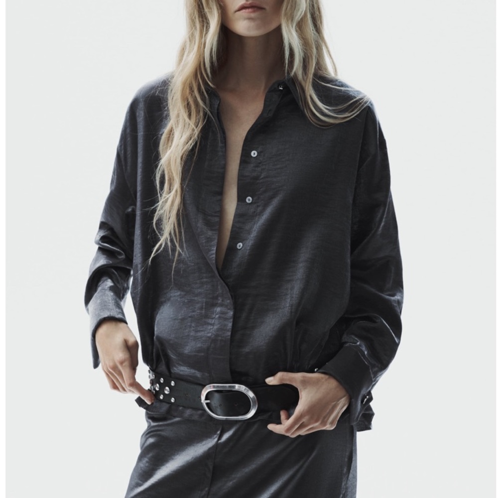 Zara iridescent blouse